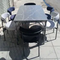 میز ناهارخوری لینا نهارخوری پایه فلز تدیJF5|میز و صندلی غذاخوری|کرمانشاه, |دیوار