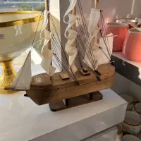 دکوری کشتی چوبی دستساز کادویی