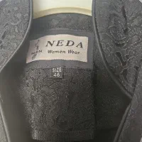 مانتو مشکی سنگ دوزی مجلسی پاییزه سایز ۴۶|لباس|پرند, فاز ۶|دیوار