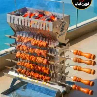 کباب خانگی ذغالی  (بدون دود )