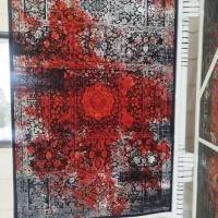 فرش فانتزی ۴ متری طرح قرمز لاکی وینج جدید|فرش|قم, نیروگاه|دیوار