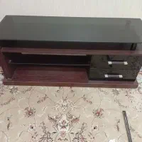 فروش میز تلویزیون چوب وشیشه