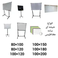 تخته وایت برد سایز50×70به بالا شیشه ای/ساده/مگنتی