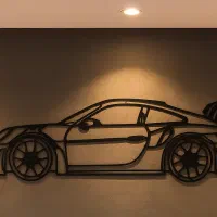 دیوارکوب فلزی دکوراتیو طرح پورشه GT3 RS|تابلو، نقاشی، عکس|تهران, صادقیه|دیوار