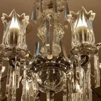 جفت لوستر نقره ای خیلی شیک