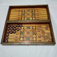 شطرنج و تخته نرد تمام خاتم دستساز
