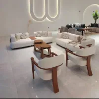 مبل راحتی ۷ نفره ونوس با چوب روسی|مبلمان خانگی و میز عسلی|تهران, شهرک ولیعصر جنوبی|دیوار