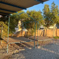 ۴ عدد تخت و  دستگاه خمیر پهن‌کن مخصوص کبابی آبپخش