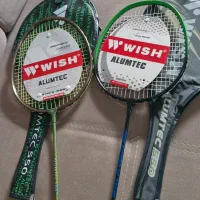 یک جفت راکت بدمینتون ویش wish نو آکبند
