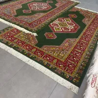 فرش دستباف (بساک)جفت۹۰ درصد  ۶ متری قشقایی|فرش|مشکین‌دشت, |دیوار