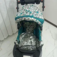 کالسکه به همراه کاور کالسکه سالم وتمیز درحدنو