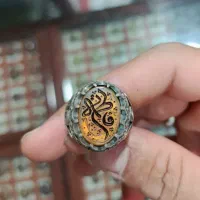 انگشتر عقیق یمنی خطی