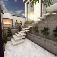 ویلا مدرن فردو بعد از خاوه چشم انداز ابدی