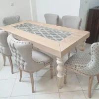میز ناهار خوری ۶ نفره در حد نو
