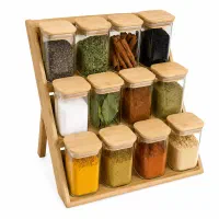 جاادویه ۱۲ عددی پیرکس با استند دوحالته بامبو