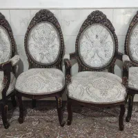 مبل استیل سلطنتی ۱۳ نفره ۷نفر بادسته+۶نفر بی دسته|مبلمان خانگی و میز عسلی|قم, دروازه کاشان|دیوار