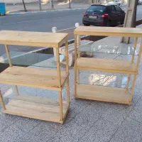 طبقه چوبی شیک|کتابخانه، شلف، قفسههای دیواری|نیشابور, شهرک فرهنگیان|دیوار