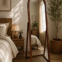 قاب آینه قدی تمام چوب عمده و خرده بی آینه باآینه