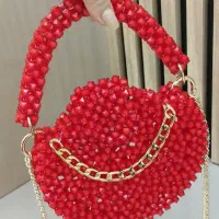 کیف مرواریدی دست باف یلدایی خاص|کیف، کفش، کمربند|صباشهر, |دیوار