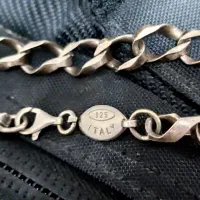 دست بند مردانه نقره ایتالیایی