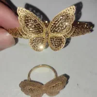 انگشتر و دستبند ست پروانه نو|جواهرات|کرج, گلشهر|دیوار