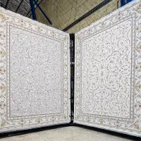 فرش آفرود ۱۰۰۰شانه زمرد کویر کاشان تراکم ۳۰۰۰نخی|فرش|شیراز, فرگاز|دیوار