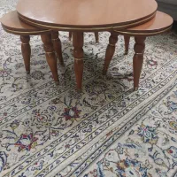 جلو مبلی میز گرد و۳ عسلی چوب راش|مبلمان خانگی و میز عسلی|تهران, حافظیه|دیوار