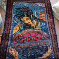 تابلوفرش قدیمی|تابلو فرش|قلقل رود, |دیوار