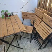 میز تاشو ترموود 4نفره برای منزل و مسافرتی70در70|حراج|ماسال, |دیوار