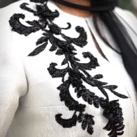 کت ژاکارد همراه با اپلیکه جواهردوزی