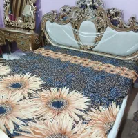 تخت خواب دونفره سلطنتی همراه با تشک