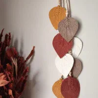 آویز برگ مکرومه