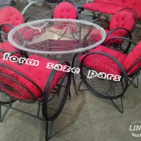 میزو صندلی باغی ویلایی گرد گلبرگ سنگین تمام نقطه|میز و صندلی غذاخوری|تهران, تهرانسر شرقی|دیوار