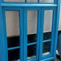 یک عدد درب حیاطی چوبی با دوعدد پنجره چوبی|مصالح و تجهیزات ساختمان|نیشابور, فضل|دیوار