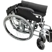 ویلچر استیل با تکیه گاه تاشو اکبند مغازه