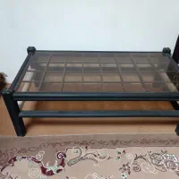 میز جلومبلی بزرگ با شیشه روش