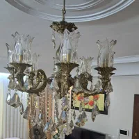 لوستر هشت شاخه برنز|لوستر و چراغ آویز|تهران, جنت‌آباد مرکزی|دیوار