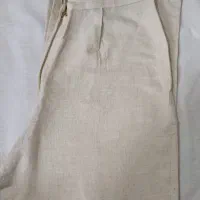 شلوار بگ لینن نچرال