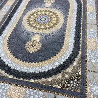 فرش ۹متری نخی تک ‌و جفت طلاکوب نو/توحید۲ ماندگار|فرش|بیرجند, |دیوار