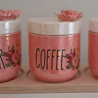 بانکه ۳ عددی دستساز همراه سینی چوبی