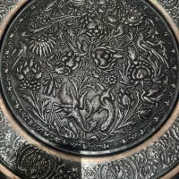 قاب سینی مسی قلمکار