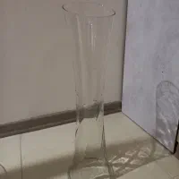 گلدان شیشه ای بامبو