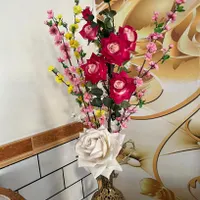 گل و گلدان برنز|گل مصنوعی|دورود, |دیوار