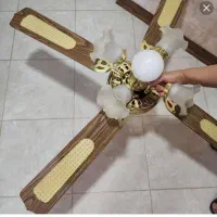 پنکه لوستر دار چوبی در حد نو