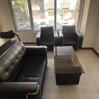 ست دو عدد میز کانتر و یک عدد صندلی و نیم ست اداری
