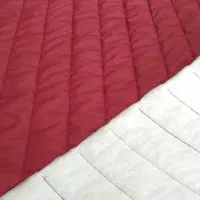 2 متر پارچه پافر رنگ قرمزِ اسپرت..|لباس|کاشمر, |دیوار