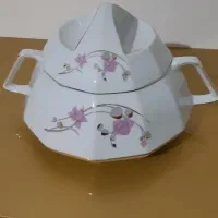 فنجون  سوپ خوری  کاسه بزرگ اش قوری