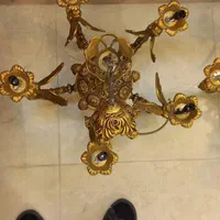 لوستر ۵ شاخه .از جنس رزین. جفت .