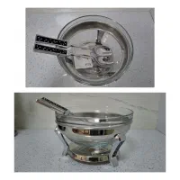 سالادخوری استیل پایه دار