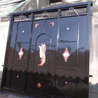 درب ماشین رو حیاط آهنی سه لنگه|مصالح و تجهیزات ساختمان|اردبیل, |دیوار